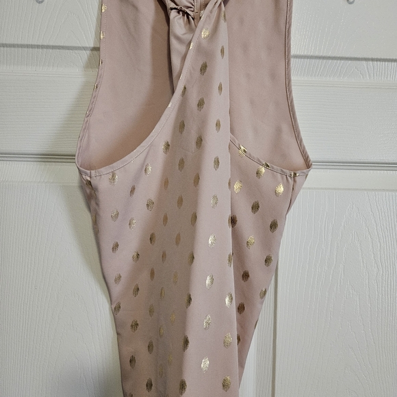 Women's Champagne and Gold Blouse Size Large. - Picture 2 of 5